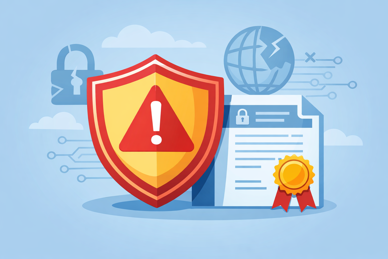Security warning illustration